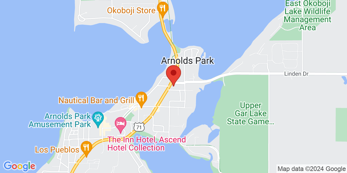 Map of Arnolds Park Library